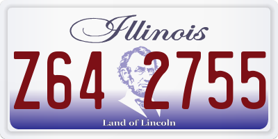 IL license plate Z642755