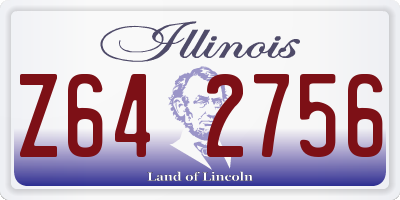 IL license plate Z642756