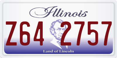 IL license plate Z642757