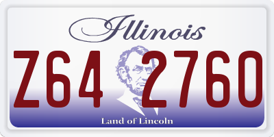 IL license plate Z642760