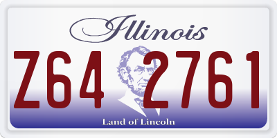 IL license plate Z642761