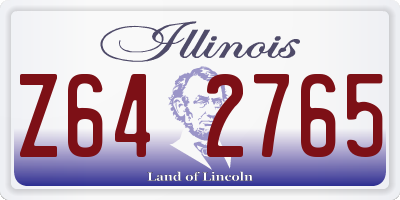 IL license plate Z642765