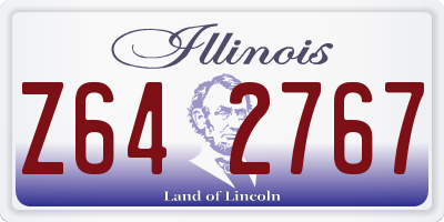 IL license plate Z642767