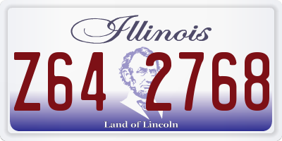 IL license plate Z642768
