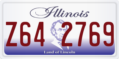 IL license plate Z642769