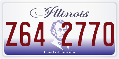 IL license plate Z642770