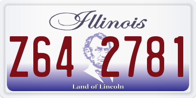 IL license plate Z642781