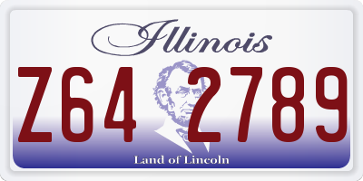 IL license plate Z642789