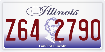 IL license plate Z642790