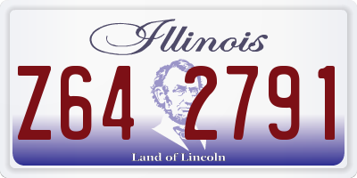 IL license plate Z642791