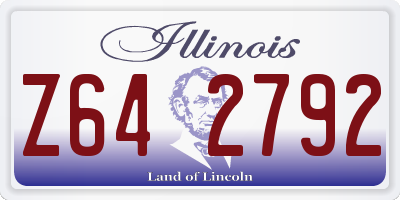 IL license plate Z642792