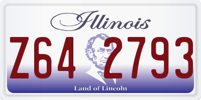 IL license plate Z642793