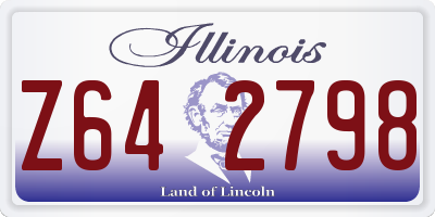 IL license plate Z642798