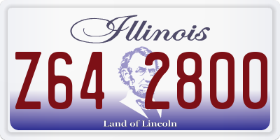 IL license plate Z642800