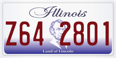 IL license plate Z642801