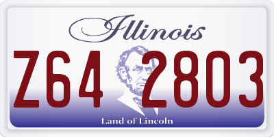 IL license plate Z642803