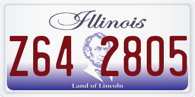IL license plate Z642805