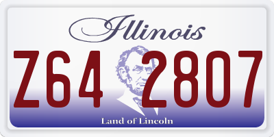 IL license plate Z642807