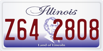 IL license plate Z642808