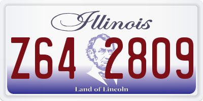 IL license plate Z642809