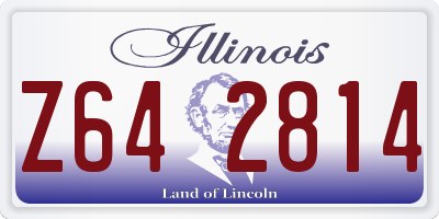 IL license plate Z642814