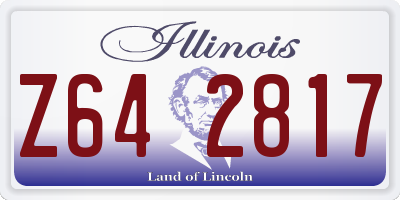 IL license plate Z642817