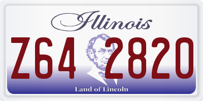 IL license plate Z642820