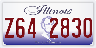 IL license plate Z642830