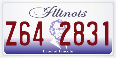 IL license plate Z642831