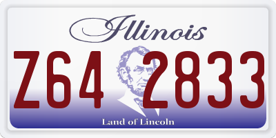 IL license plate Z642833