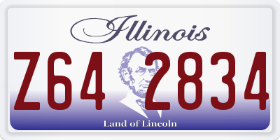 IL license plate Z642834