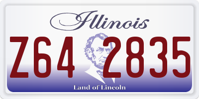 IL license plate Z642835