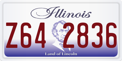 IL license plate Z642836