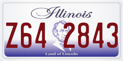 IL license plate Z642843