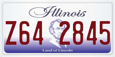 IL license plate Z642845