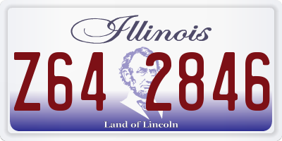 IL license plate Z642846