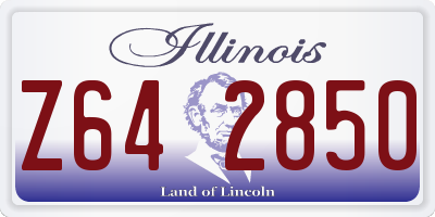 IL license plate Z642850