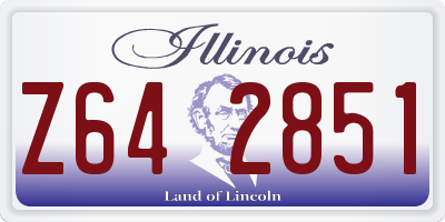 IL license plate Z642851