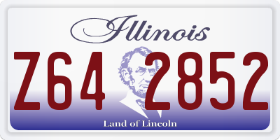 IL license plate Z642852