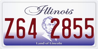 IL license plate Z642855