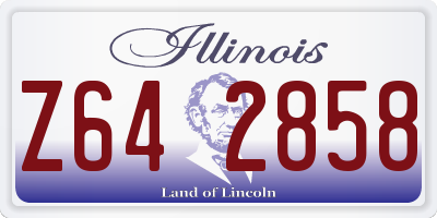 IL license plate Z642858