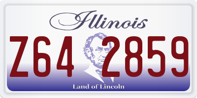 IL license plate Z642859