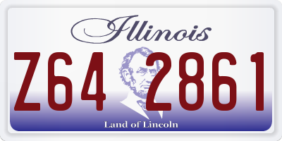 IL license plate Z642861