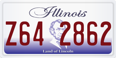 IL license plate Z642862