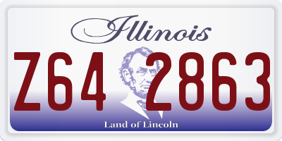 IL license plate Z642863