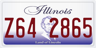 IL license plate Z642865