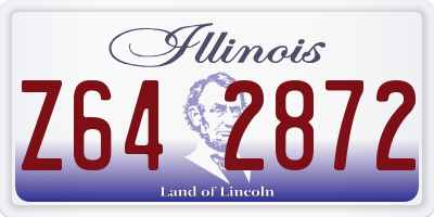 IL license plate Z642872