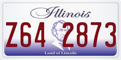 IL license plate Z642873