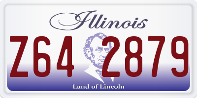 IL license plate Z642879