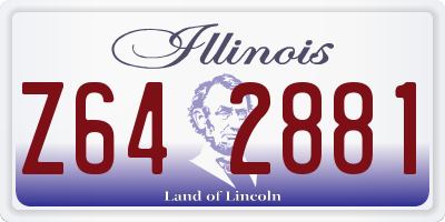 IL license plate Z642881